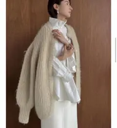 新品未使用 CLANE/COLOR MOHAIR SHAGGY CARDIGAN