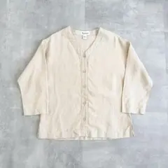 1990's~ 生成り リネン カーディガン