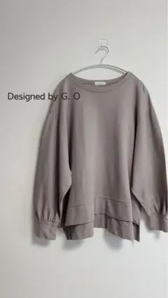 値下げ!Designed by G. O プルオーバー ライトグレー