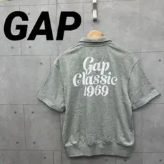 GAP ギャップ ハーフジップポロシャツ メンズ XS 灰