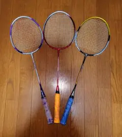 YONEX,SPALDING バドミントン ラケット 3本セット