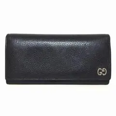 グッチ 長財布 ダブルG 481727 黒 レザー