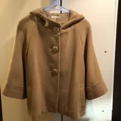 【PATTERN】パターン ショートコート ポンチョ ベージュ