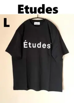 【新品】Etudes エチュード クルーネック ロゴ プリントTシャツ L