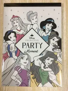 新品★ディズニープリンセス パーティーモーメント 80ページメモ 限定品