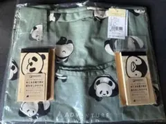 【新品未開封】アドベンチャーワールド パンダ柄 エコバッグ しかけメモ セット