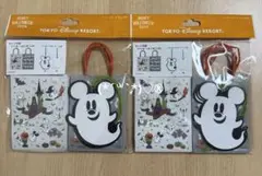 ディズニー　ハロウィン　メッセージカード　ギフト袋付き　2セット