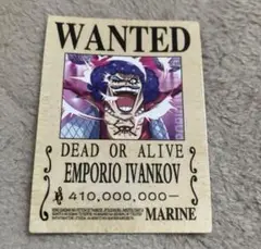 ワンピース　onepiece 手配書ステッカー　イワンコフ