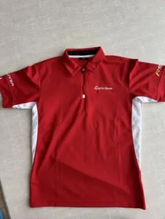 TaylorMade 赤 ジッパーポロシャツ