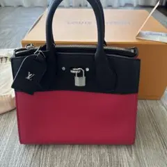ルイヴィトン シティスティーマー ピンク/黒 M54315 ハンドバッグ