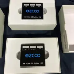 EZCOO スプリッター 4K HDMI 2.0 Splitter 1X2
