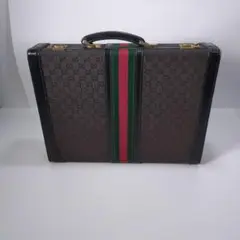 GUCCI/オールドグッチ アタッシュケース シェリーライン ヴィンテージ 希少 GUCCI オールドグッチ ヴィンテージ シェリーライン GGロゴ