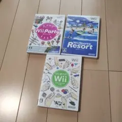 Wii Party Wii Sports Resort はじめてのWii　3本