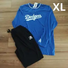 MLB ドジャース　ロンT 　 パンツ　上下セットアップ　薄手　LL　長袖