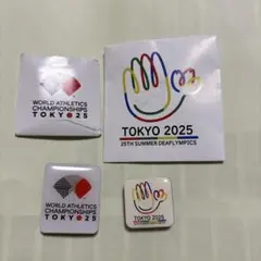 世界陸上2025 デフリンピック東京2025 マグネットバッジ　各1個