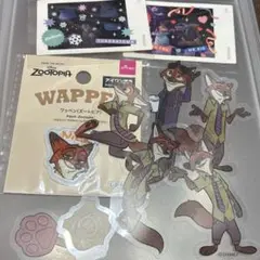 ズートピア ニック カフェ ステッカー ワッペン