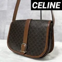 【美品✨】 CELINE セリーヌ ショルダーバッグ マカダム柄 フラップ