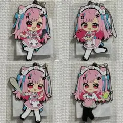 結城さくな ラバーストラップ 全4種セット ラウンドワン限定