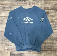 UMBRO アンブロ　フェードブルー　ボロスウェット　グランジファッション