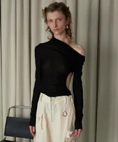 Sheer One Shoulder Top
