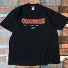 リーボック　NFL フットボール　カウボーイズ　メンズ　半袖tシャツ　黒　L