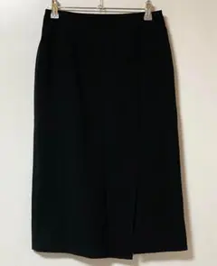 ナノユニバース　黒 タイトスカート スリット入り