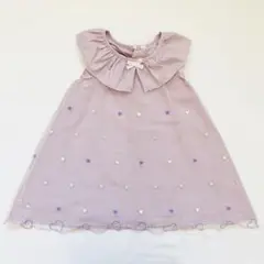 美品❗️キッズ チュールワンピース 刺繍 ハート プリンセス 110