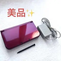 美品 任天堂 Newニンテンドー3DS LL メタリックレッド 3dsll 本体