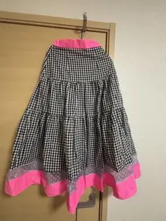 ギンガムチェック ロングスカート チェック スカート