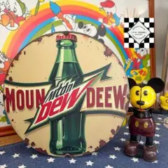 【１点限り】マウンテンデュー④　ブリキ看板　アメリカン雑貨　アメリカンダイナー