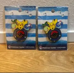ポケモンセンター　ヨコハマ　ロゴピンズ　限定　2個セット　新品未開封