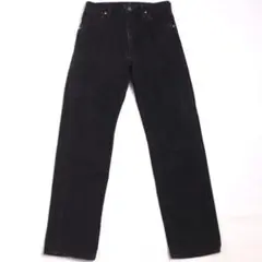90s Wrangler ラングラー 後染めブラック デニム ストレート 黒