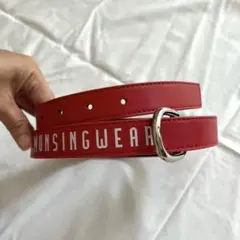 MUNSINGWEAR ロゴ入り赤ベルト