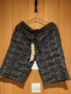 ダウンパンツ　ハーフ　ゾウ柄　サイズM