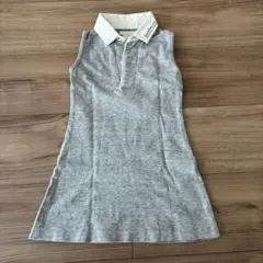 DEVISE FACTORY キッズ　ワンピース　ノースリーブ　SS グレー