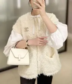 OHGA　MOKE VEST　オーガ　モケベスト　黒　ブラック OHGA MOKE VEST オーガ モケベスト 黒 ブラック