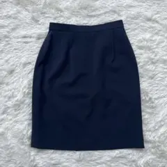 NEW YORKER ネイビー ひざ丈 タイトスカート　9号(M)