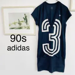 ★ヴィンテージ★ 90’s adidas アディダス メッシュ ワンピース M