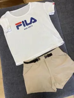 FILA 水遊び用Tシャツとショートパンツセット 140