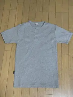 AVIREX U.S.A. グレー ヘンリーネック Tシャツ L