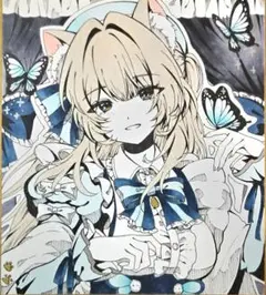 ★オリジナル手描きイラスト★原画一点物★ミニ色紙★No.11★