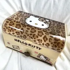 ハローキティ 小物入れ ヒョウ柄 レオパード 収納ケース キティちゃん サンリオ