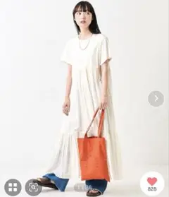 インド異素材切替ワンピース/ ドッキングワンピース【FREAK'S STORE】