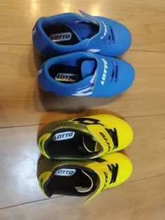 LOTTO スパイクシューズ 青と黄色 セット
