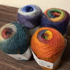 グラデーションウールヤーン4色セット
