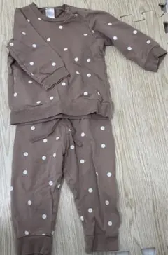 H&M セットアップ　ベージュ　ベビー80