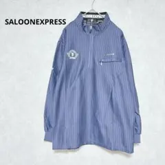 サルーンエクスプレス　新品タグ付き　長袖カットソー　長袖プルオーバー　ブルー　M