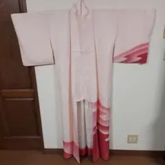 訪問着 家紋 うすいピンク