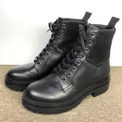 36 GIANVITO ROSSI MARTIS 20 レースアップ ブーツ 黒