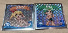 【2枚セット】みんパチ スロサミ 海物語 ホログラムステッカー マリン＆サム